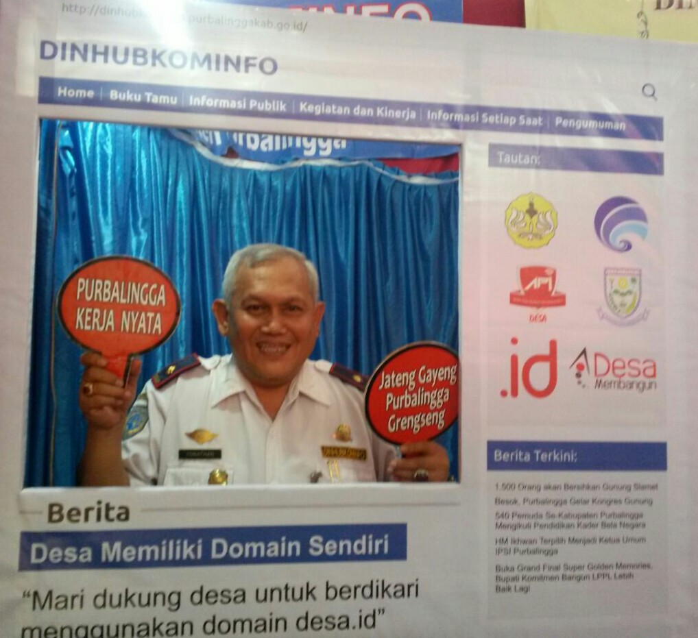 Daftar Domain id Gratis di Stand Expo Dinhubkominfo
