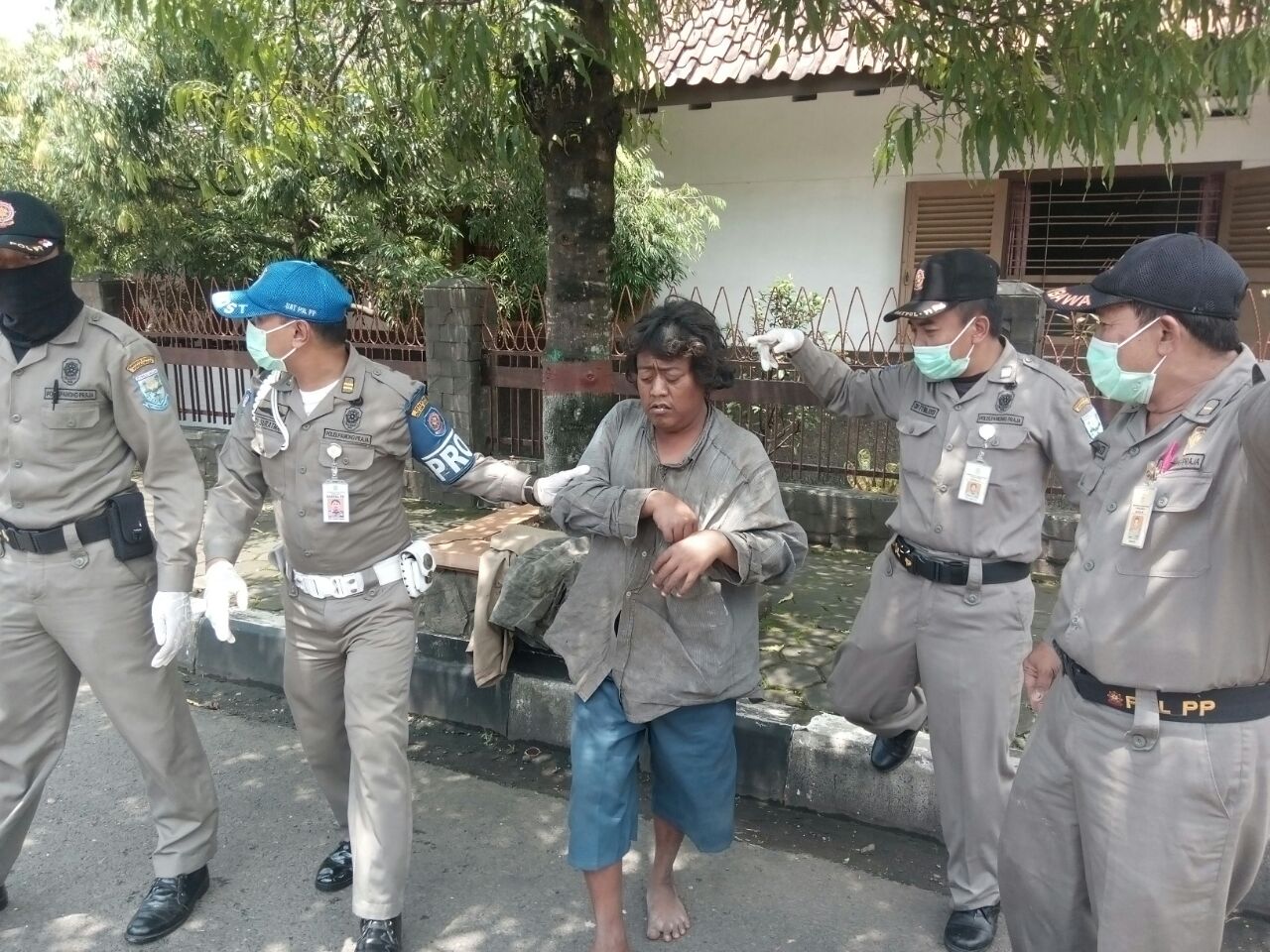 Satpol PP Purbalingga Tertibkan PGOT