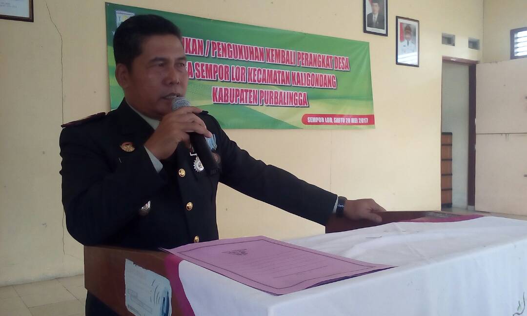 Pengukuhan Perangkat Desa Sempor Lor Bertepatan Dengan Hari Kebangkitan Nasional