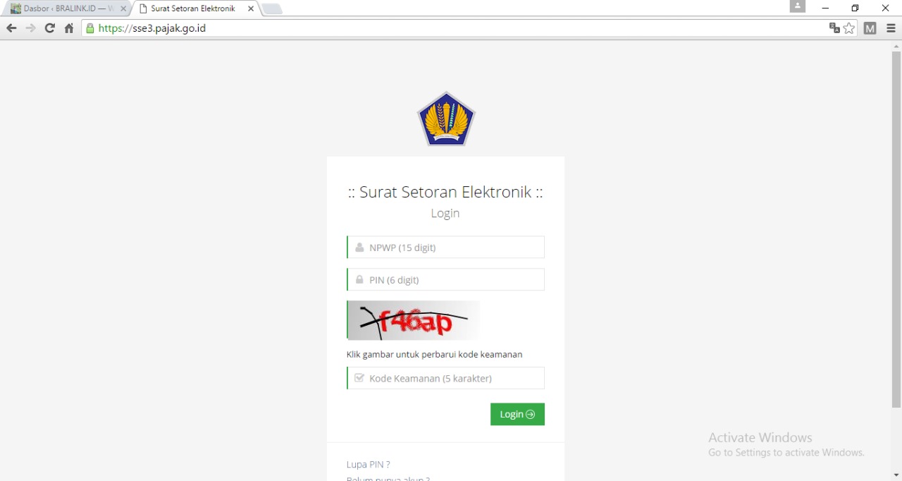 Berikut cara membuat PIN ebilling pajak.go.id