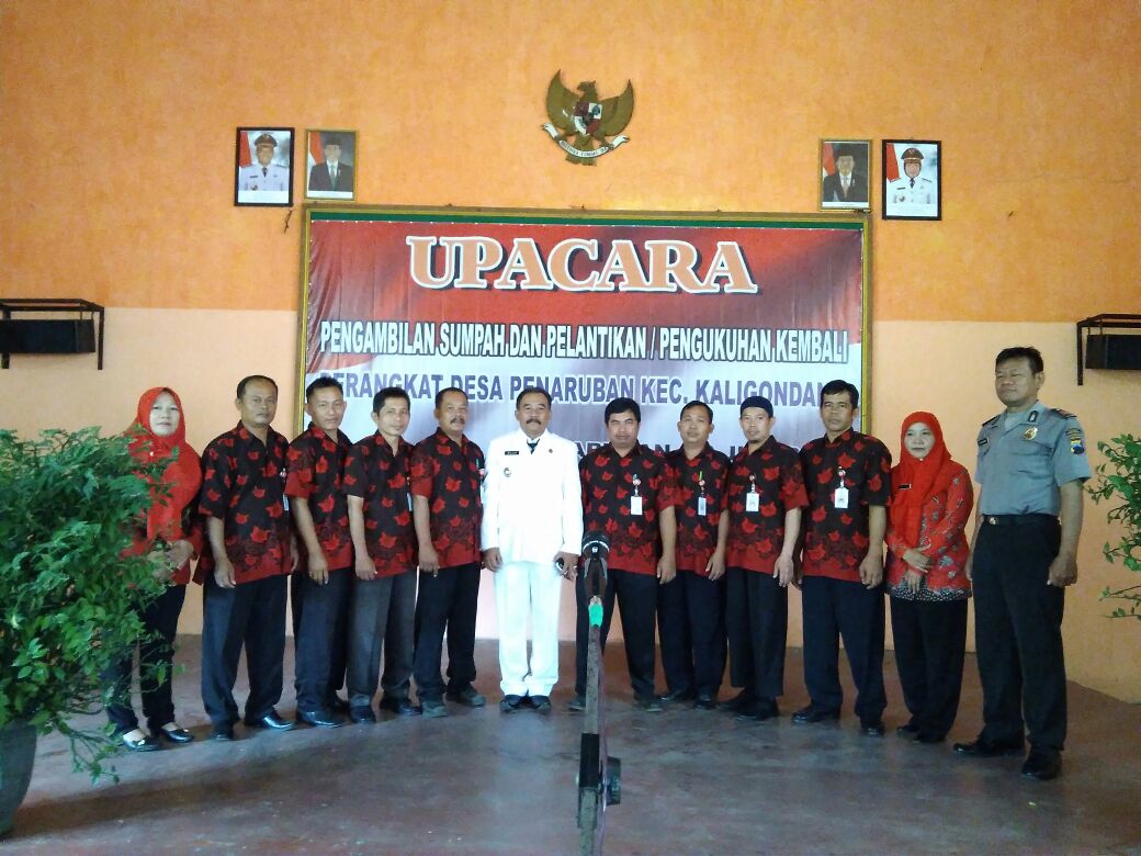 10 Perangkat Desa Penaruban Dilantik