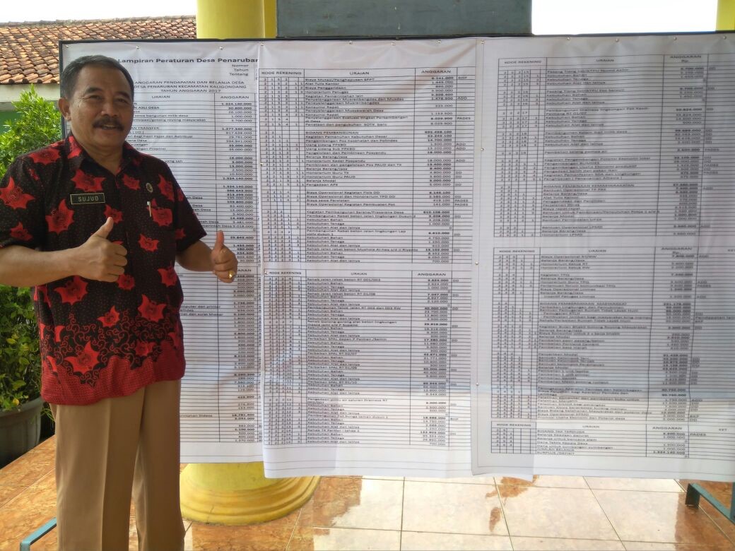 Ini Wujud Transparansi di Desa Penaruban