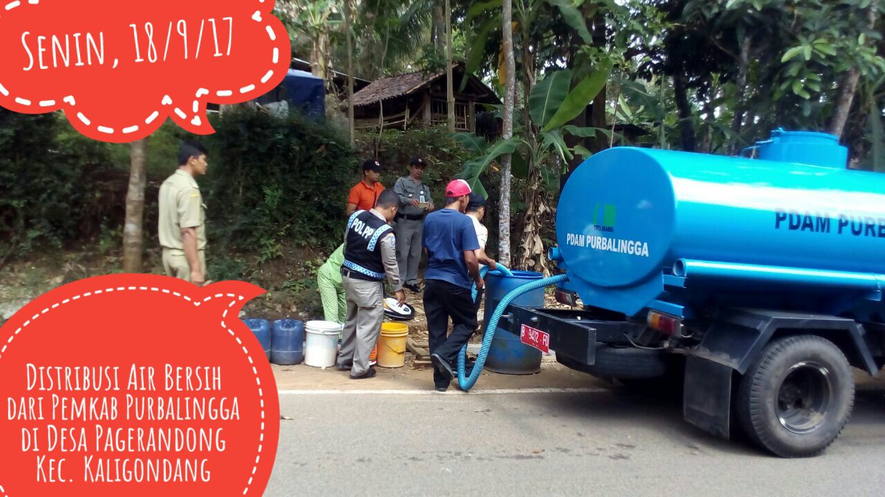 BPBD Purbalingga Sigap Atasi Kekeringan di Kaligondang