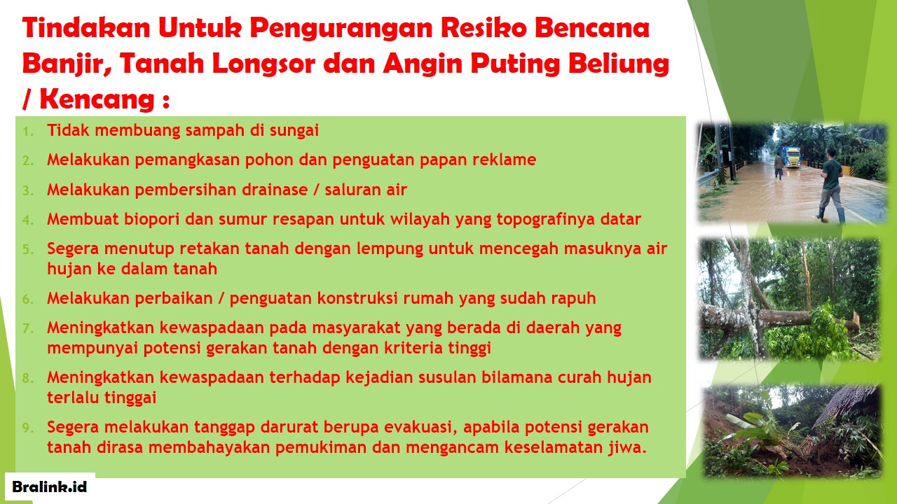 Antisipasi Bencana Saat Musim  Hujan  