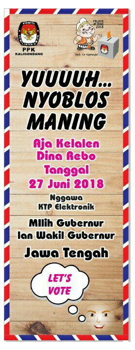 Sukseskan Pilgub Jateng,  Minggu Besok PPK Kaligondang Nanggap Thek-Thek di Bendung Slinga