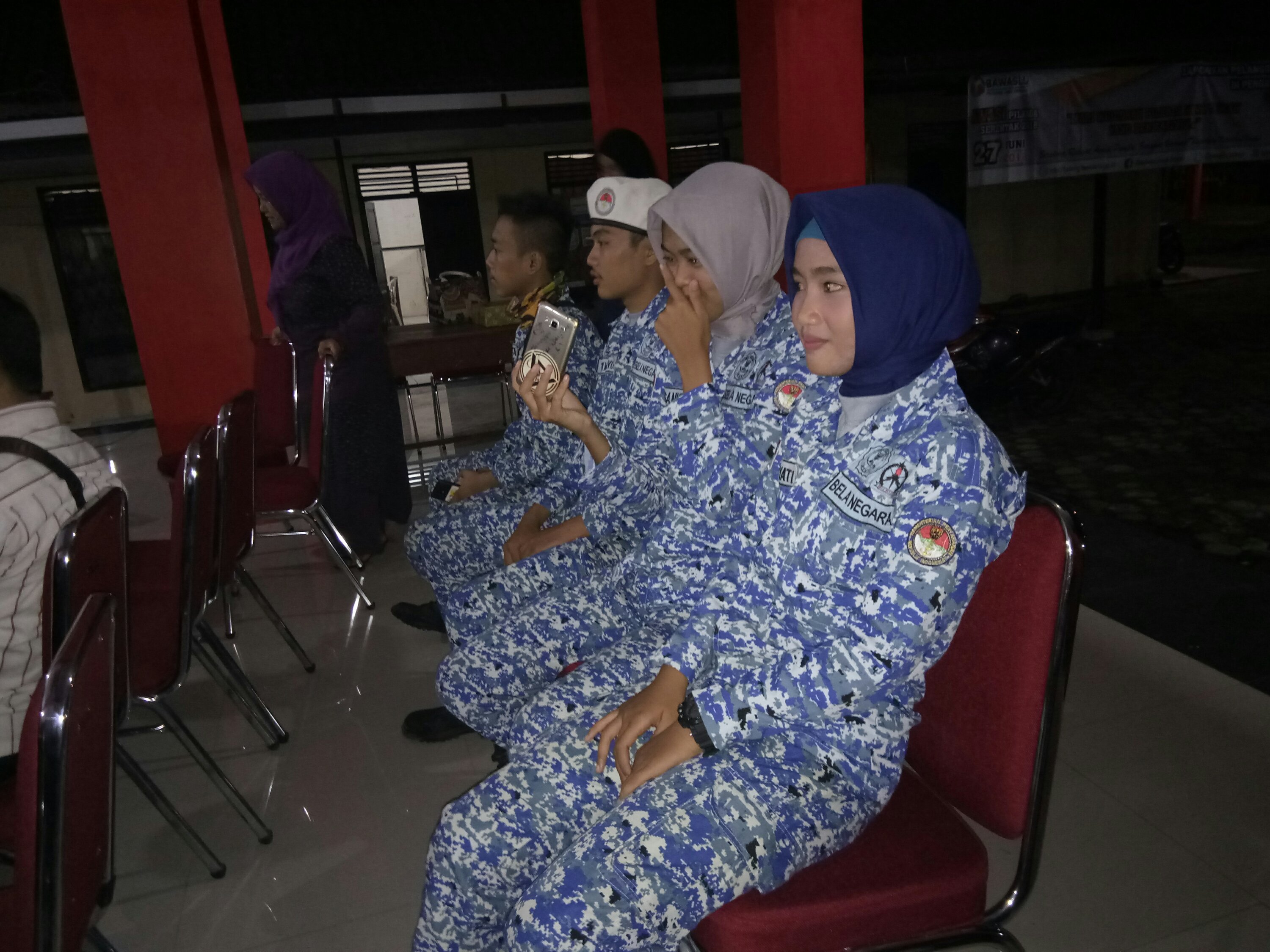 Nobar Debat Terbuka Cagub Jateng, PPK Kaligondang Undang Kader Bela Negara