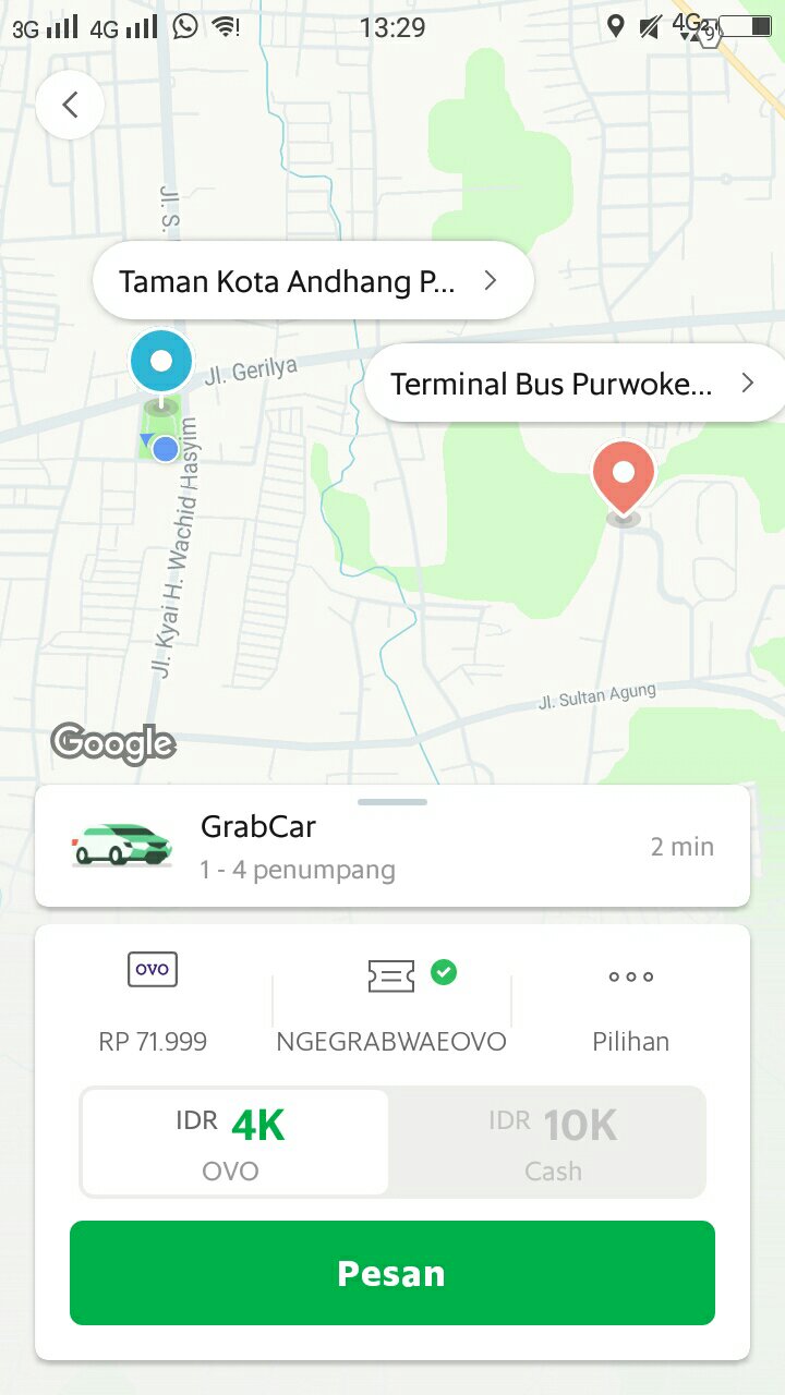 Bayar Grab Lebih Hemat dan Murah Pake OVO
