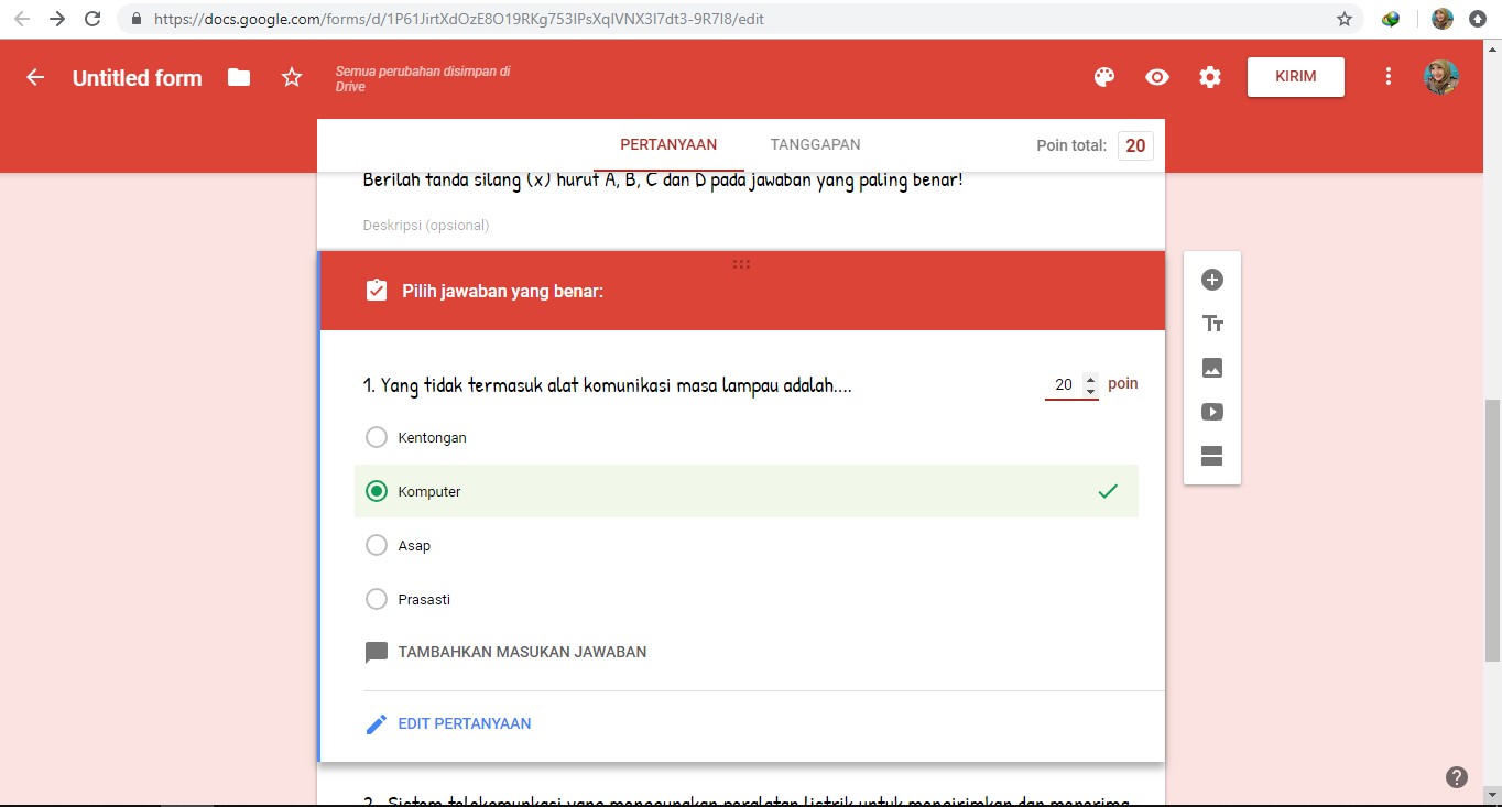 Ternyata Semudah Ini Membuat Soal Ujian Online