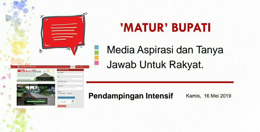 17 OPD Ikuti Pendampingan Intensif Aplikasi Matur Bupati
