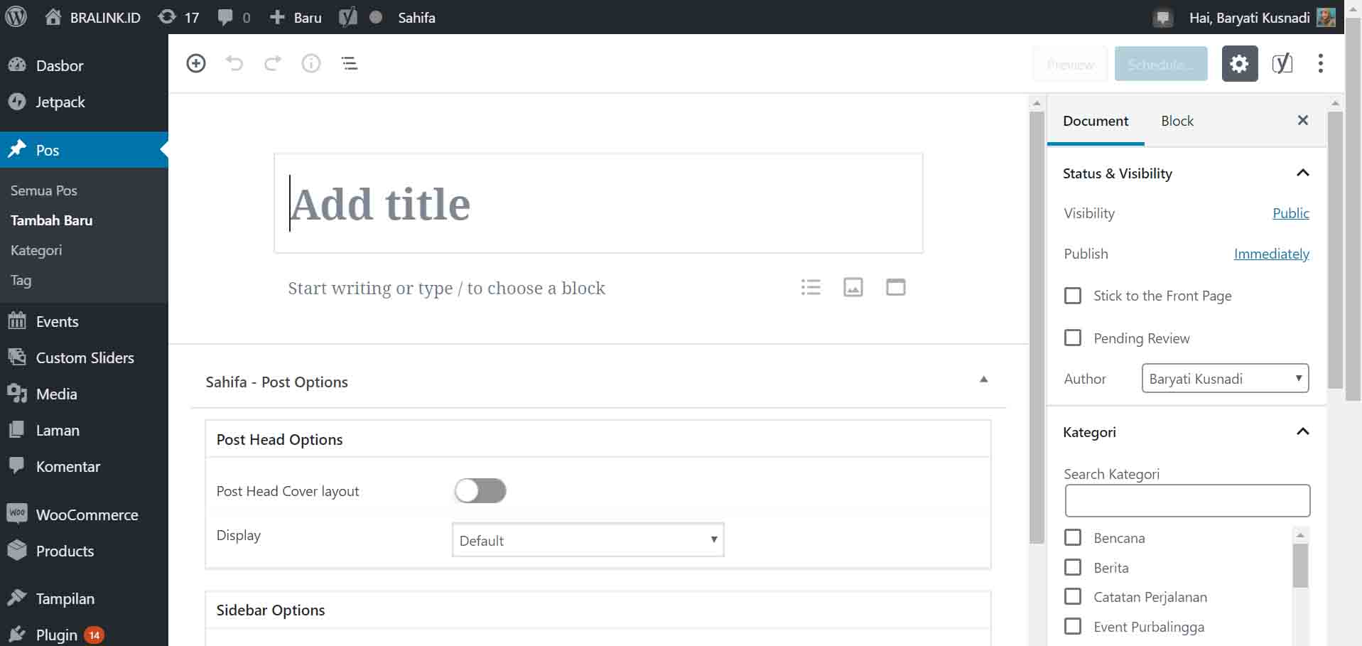 Cara Posting Berita Pada Website