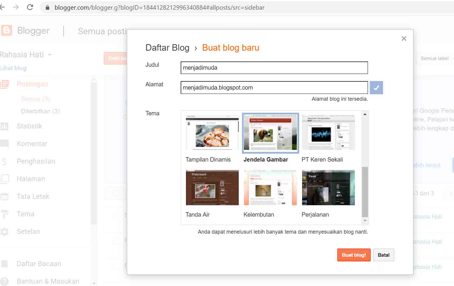 Simak Cara Mudah Membuat Blog