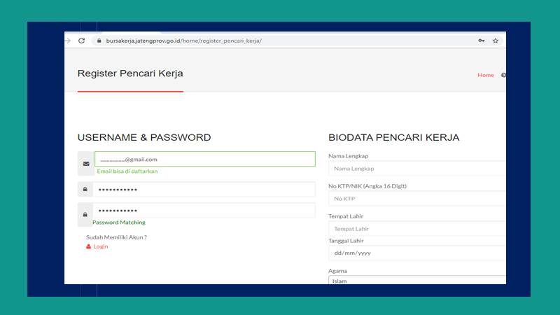 Pengajuan Kartu Kuning Online