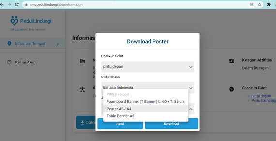 Cara Mendapatkan QR Code Peduli Lindungi Secara Online