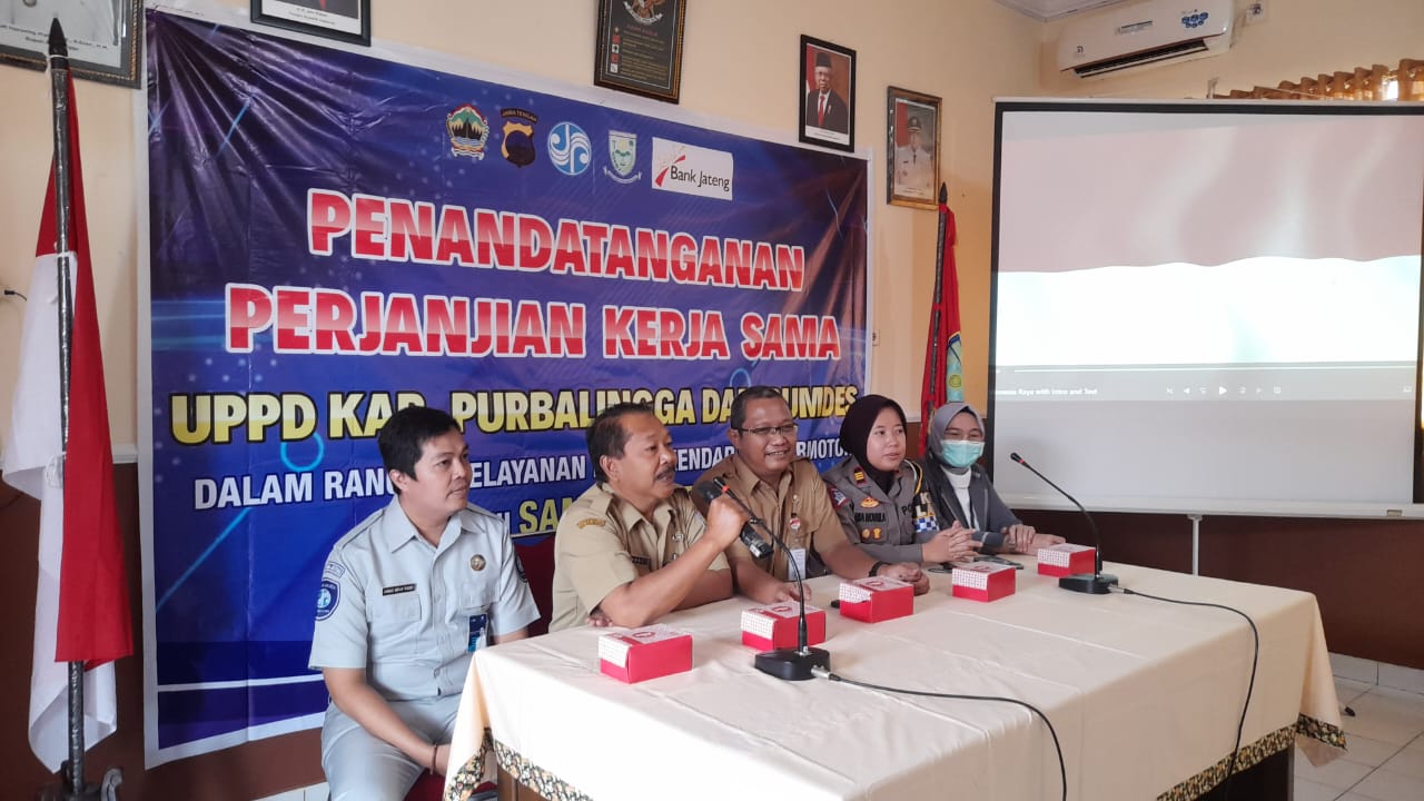 9 BUMDesa di Kabupaten Purbalingga menjalin Kerjasama SAMSAT BUDIMAN